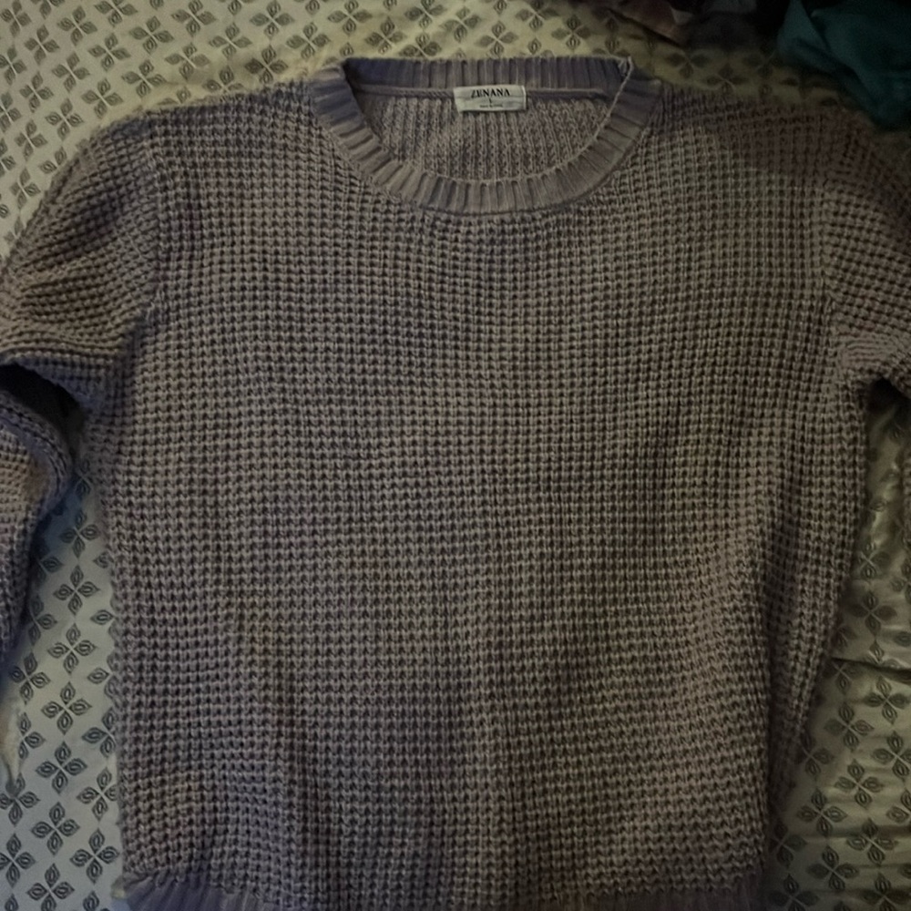 Lavender Purple Zenana Sweater